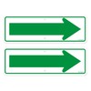 Left Right Arrow Signs, Enter Only Arrow Sign, 2 Pack