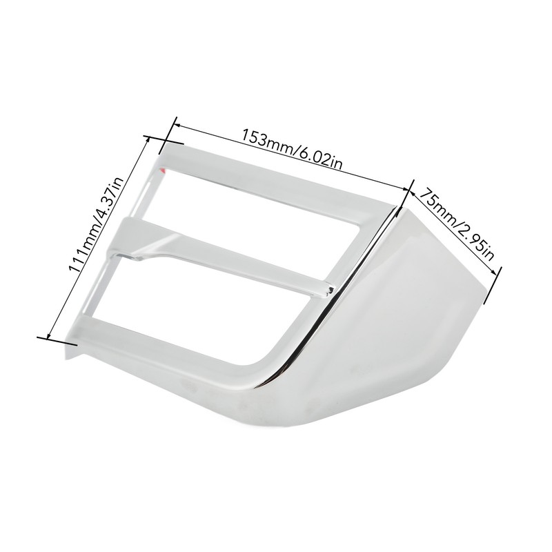 2Pcs Motorcycle Front Speaker Grille Accent Cover Trim Replacement for