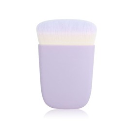 Bling Toman Flat Contouring Kabuki Brush for All Face Makeup & Foundation for Liquid, Cream and Powder Face Makeup with Easy Grip Handle of Morandi Color (Purple Brush)