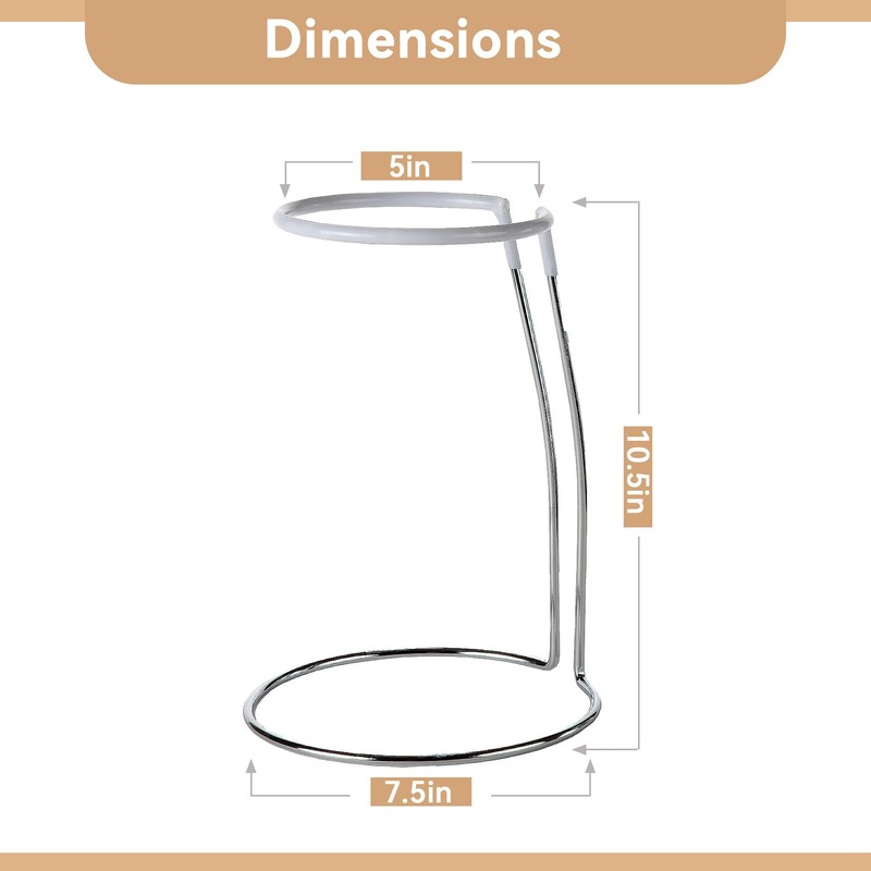 Lily's Home Wine Decanter Drying Stand with Rubber Coated Top