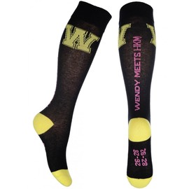 HKM - Children's Riding Socks Wendy Yellow W Dark Blue