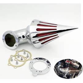AKSYZ Motorcycle Spike Air Cleaner Intake filter Kit For Harley CV EVO Custom Sportster XL Carburetors Custom Bike Chrome