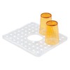 iDesign Kitchen Sink Protector Mat with Hole for Sink Strainer