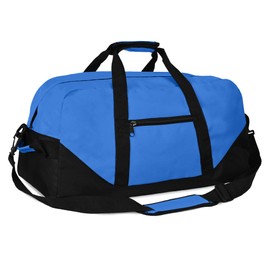 Dalix 21" Large Duffle Bag with Adjustable Strap (Royal Blue)