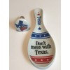 Generic Texas Spoon Rest Ceramic Texas Souvenir Collectible Spoons Rest