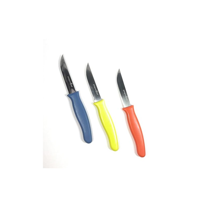 Kitchen Paring Knife Set of 3 - Orange | Blue
