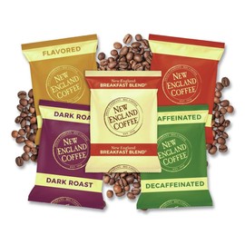 New England 026480 Coffee Portion Packs, Eye Opener Blend, 2.5 oz Pack, 24/Box