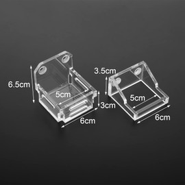 Cosmos 1 Set Lightsaber Wall Mount Stand Darksaber Display Holder Acrylic Black Lightsaber Wall Rack Dark Saber Stand for Vertical Displaying Darksaber, Lightsaber, Sword and Cue (Transparent Clear