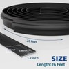 26 Feet Door Weather Stripping Door Seal Strip for Bottom