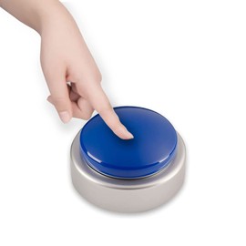 MAUJOY Quality Clear Talking Large Button Clock with Volume Control - Speaks The Time, Date and Day or Alarm time - Perfect for The Blind, Elderly or Visually Impaired