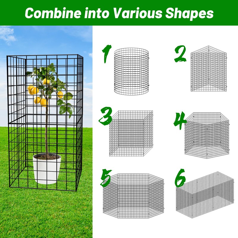 U0U 15PCS 5 Pack Plant Protector from Animals, Metal Mesh