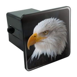 GRAPHICS & MORE Stoic Bald Eagle Tow Trailer Hitch Cover Plug Insert 2"