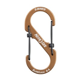 NITEIZE LSBA4-R6 Sliding Lock, Aluminum Carabiner, #4, Lightweight, Key Chain