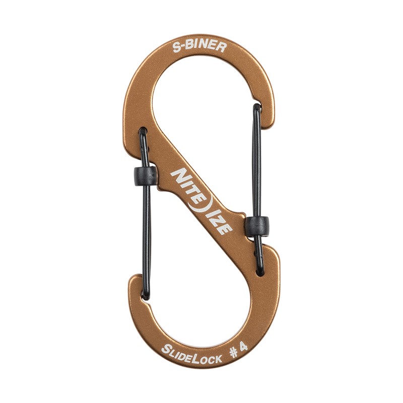 NITEIZE LSBA4-R6 Sliding Lock, Aluminum Carabiner, #4, Lightweight, Key Chain