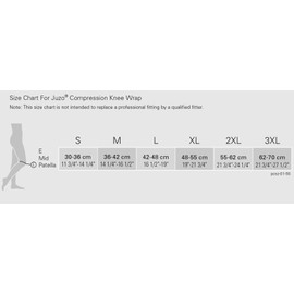 Juzo Compression Knee Wrap Black X Large 6000DF XL