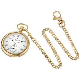 Charles-Hubert, Paris Gold-Plated Open Face Mechanical Pocket Watch