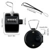 BeautyChen 3pcs Clicker Counters 4-Digit Number Count with Wrist Rope