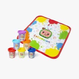 Toyland® Cocomelon Toddler Sensory Play Set - Play Mat, Squeezy Sand, Foam & Dough - Creative Toys