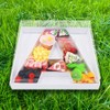 WENPACK 12" Fillable Cardboard Letter Box Clear Lid Candy Charcuterie
