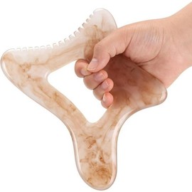 대형 레진 괄사 도구, 근육 회복 및 순환을 바디 림프 마사지, 다리 등용 셀룰라이트 [01 grey] Large Resin Gua Sha Tool for Muscle Recovery and Body Lymph Massage, Cellulite for Legs, etc. [01 grey]