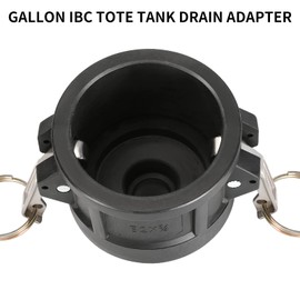 275 330 Gallon IBC Tote Fittings, Huazu IBC Tote Tank Drain Adapter 2 Inch Camlock Fittings to 3/4 Inch Male Garden Hose Thread for IBC Tote Containers and Garden Hose Fittings