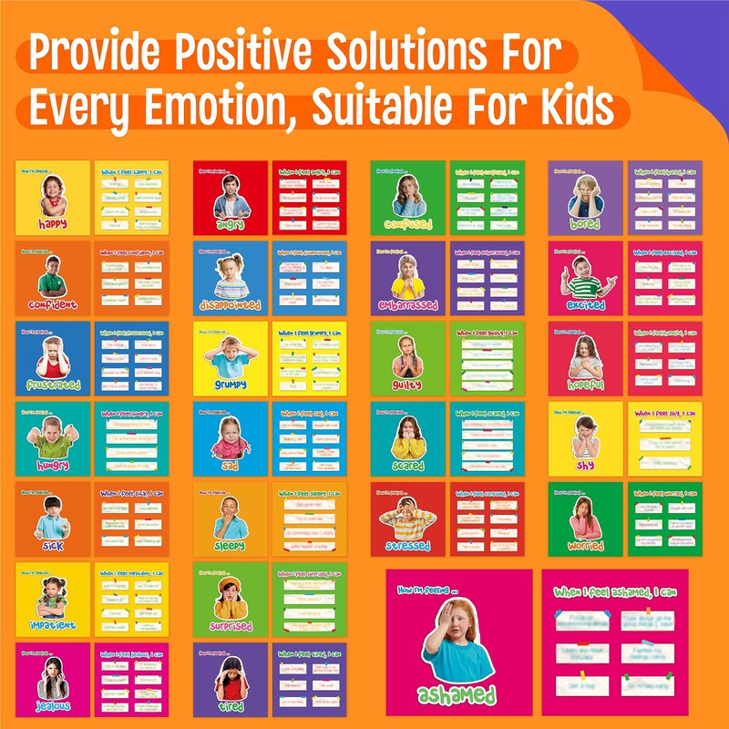 Emotions Flip Chart, 25 Different Moods with Coping Skills-Learn to