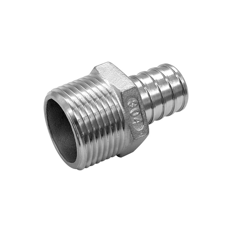 Fitvell Barb Crimp PEX 1/2" x 1/2" NPT Male Threaded