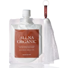 Allna Organic Clay Face Wash "Opens Up Pores To Remove Blackheads" "Includes Foam Net" "3 Types of Collagen + 4 Types of Hyaluronic Acid + 4 Types of Vitamin C + Ceramide" 4.6 oz (130 g)