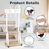 Mobile TV Stand Rolling TV Cart with Wheels for 32-75