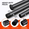 PATIASSY Professional Badminton Set for Backyard Portable Heavy Duty Poles