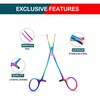 Rainbow Titanium Fishing Forceps, Stainless Steel, Multi-Coloured