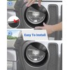 DSWSQ Birds Eyes Front Headlight Trim Cover Frame for 2018-2024