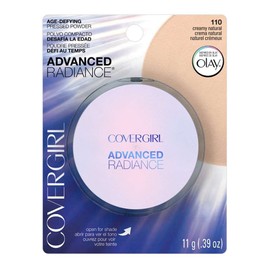 CoverGirl Advanced Radiance Age-Defying Pressed Powder, Creamy Natural [110] 0.39 oz (Pack of 3)