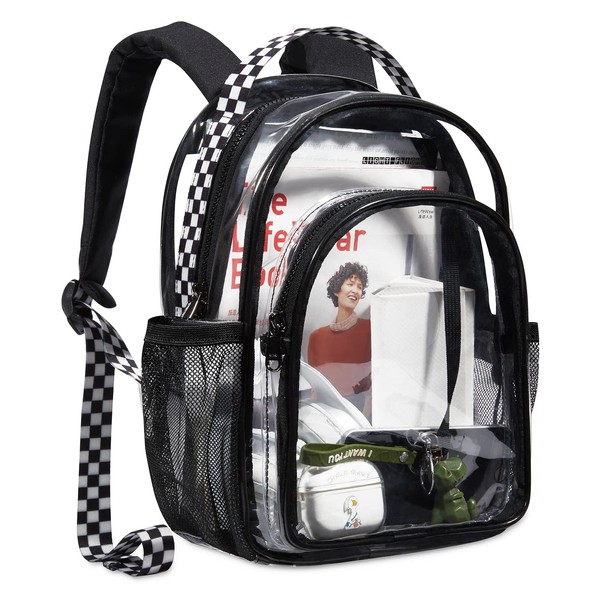 LIGHT FLIGHT Clear Mini Transparent Stadium Approved See Through Backpack