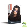 Bristol Novelty BW481 Ozzy Osbourne Streaks Wig, Black/Red, One Size