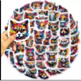 Unbranded 10pcs Colorful Animal Stickers- Scrapbooking Junk Journal DIY Crafts And Cards