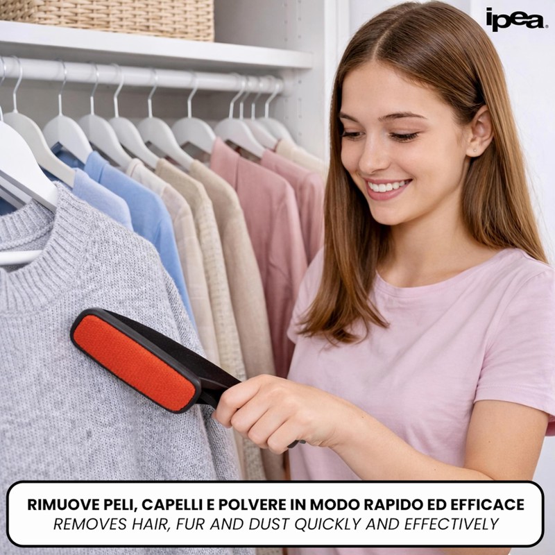 IPEA Spazzola Velluto Levapelucchi - [ GIREVOLE ] - per