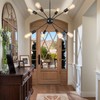 SineRise Plug-in Sputnik Chandeliers Black, 8 Lights Modern Sputnik Lighting