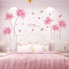 Fuji Toya M0383 Wall Sticker, Flower, Purple, Cute, Wall Decor,
