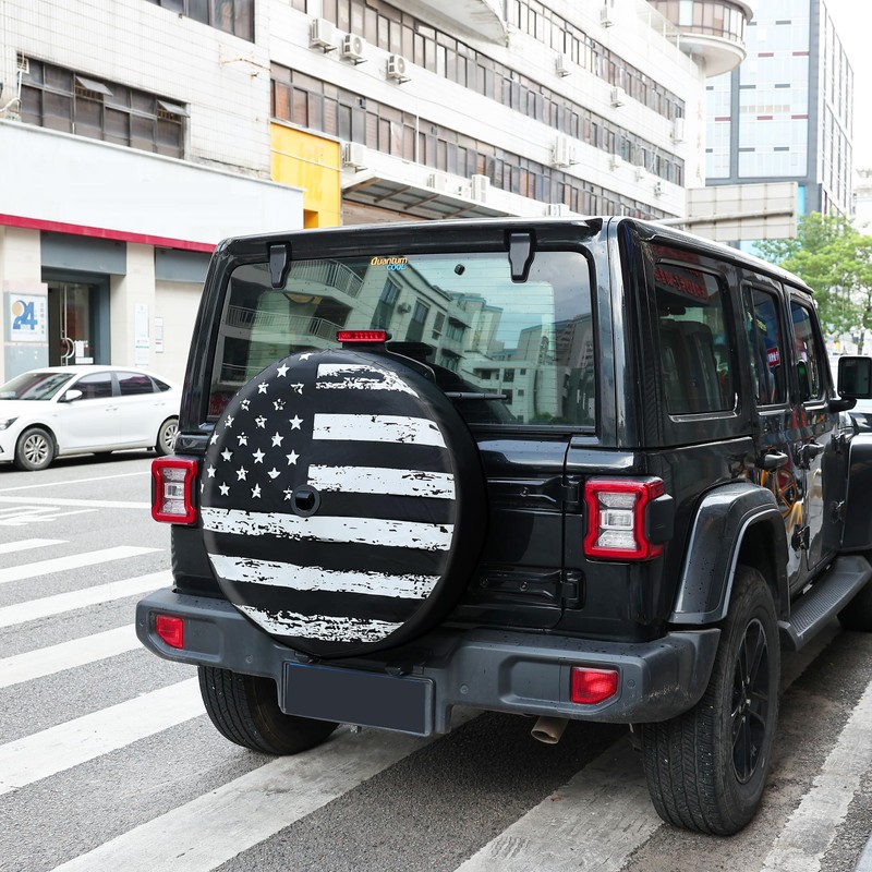 MOONET Tire Cover with Camera Hole, for Jeep Wrangler JL