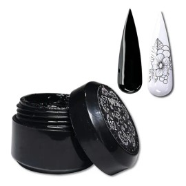 Stamping Gel 5 Gr. 2 Pzas. Color Black  White                                                                                                         