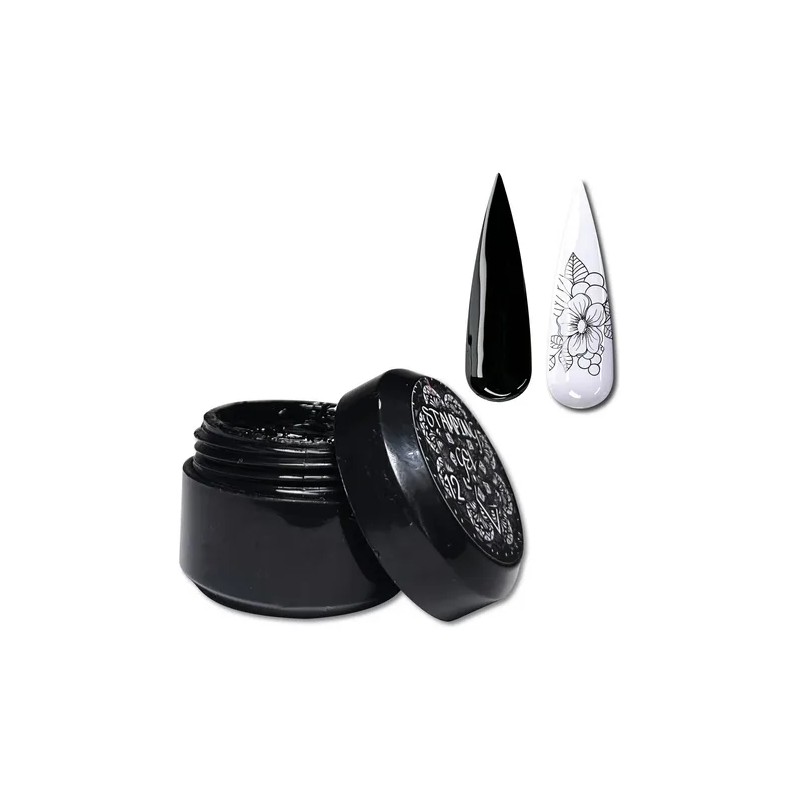Stamping Gel 5 Gr. 2 Pzas. Color Black White