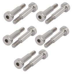 sourcing-Map Shoulder Bolt 5mm Diameter 16mm Length Shoulder Thread M4