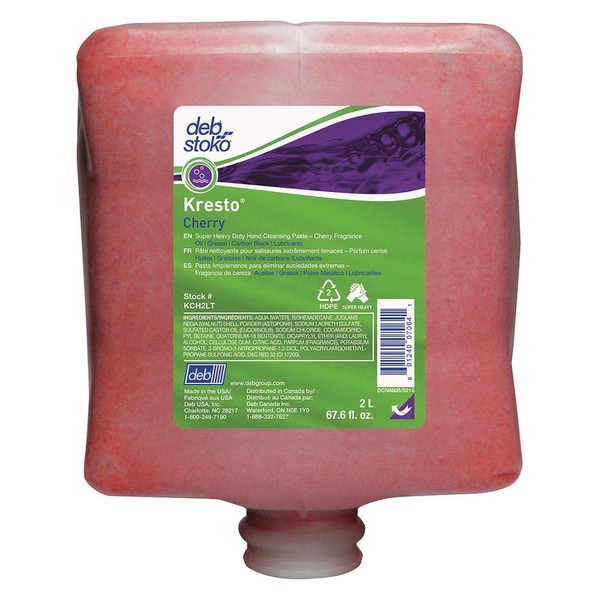 GrittyFOAM/Deb Group - KCH2LT - Cherry Walnut Shell Powder Hand Soap, 2000mL Cartridge, 4PK