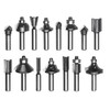 Original Einhell 15-Piece Milling Cutter Set (Suitable for Electric Routers,
