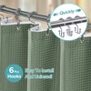 Vipfree 3 in 1 Shower Curtain Set, Waffle Shower Curtain