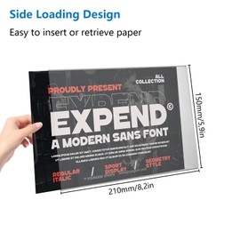 JMIATRY Pack of 8 Acrylic Stands DIN A5 Slant Table Stand, L Stand, Acrylic Table Stand, A5 Stand, Plexiglass for Counter Stands, Restaurant, Office, Advertising Stands, Shop