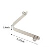 TAODAN 8PCS Stainless Steel Double Pin Spring Button Clip Push