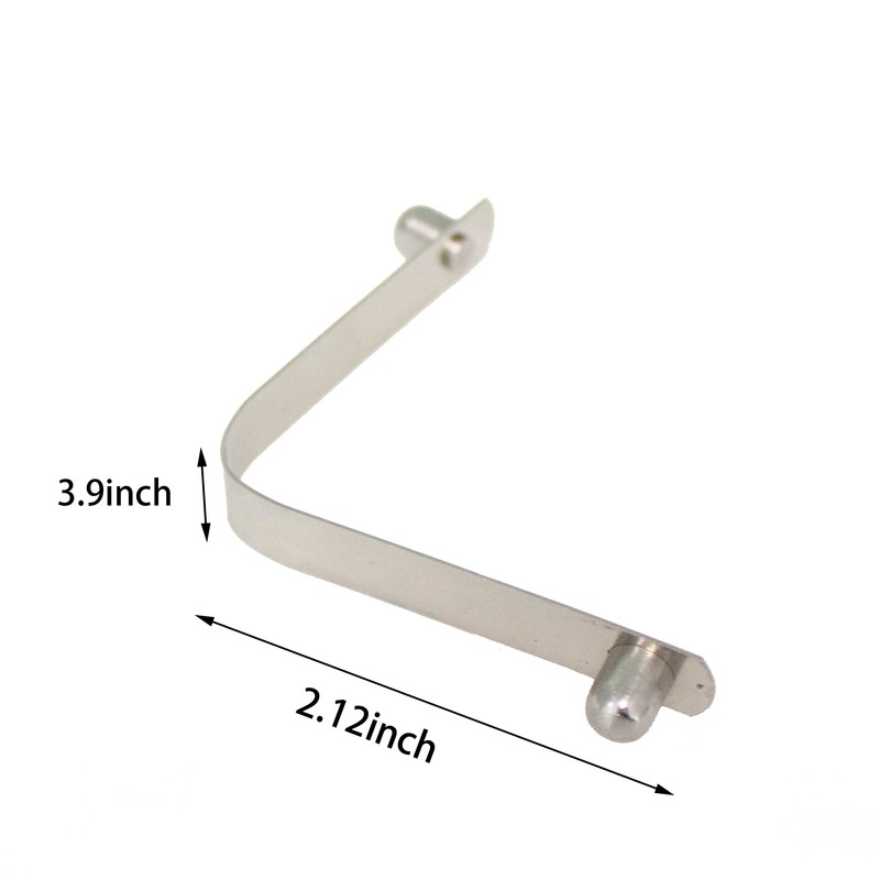 TAODAN 8PCS Stainless Steel Double Pin Spring Button Clip Push