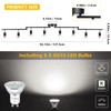 Unicozin LED 8 Light Track Lighting Kit, 54.13'' Black 8